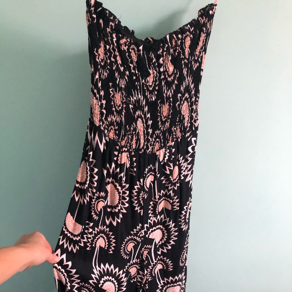 Strapless romper